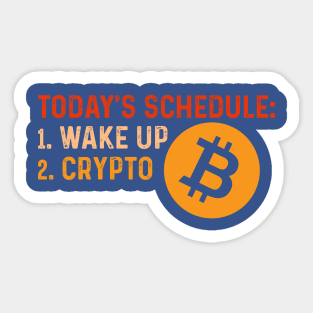 Wake Up & Crypto Sticker